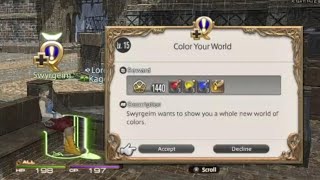 Final Fantasy 14 - Unlock Quest - Color Your World - Lv.15