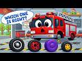 Can You Choose the Right Wheel? | Baby Nursery Rhymes & Kids Songs | Wheel Match TV