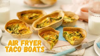 An Easy Air Fryer Taco Boats Recipe