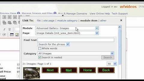 Link To Advanced Gallery Category - Websiteforge Ecommerce Website