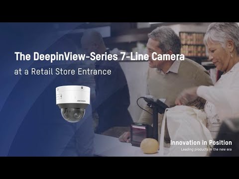 The DeepinView Series 7 Line Camera at a Retail Store Entrance - YouTube