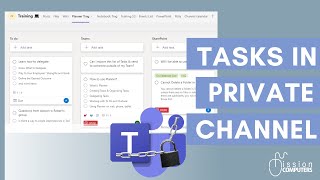 Unlocking the Secret: Linking Planner to Your Private 🔒Channel in Teams Made Easy! #microsoft