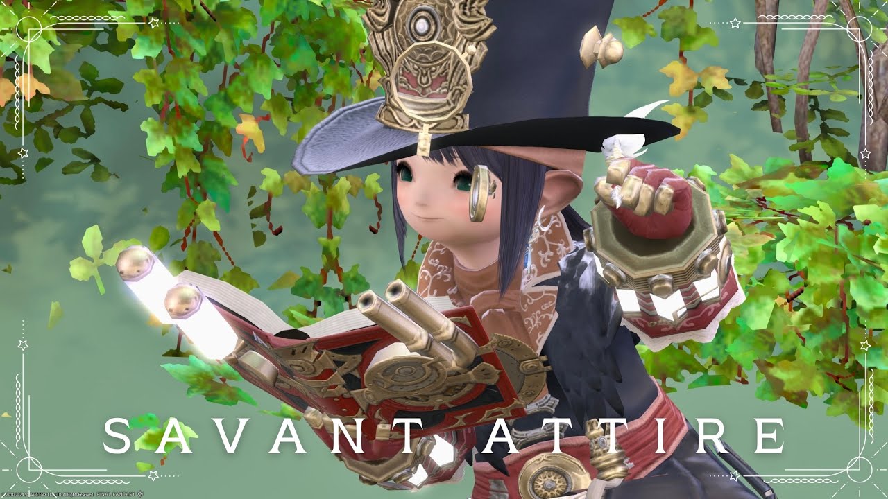 Unique and steampunk crow scholar AF2 gear “Savant” (Lalafell