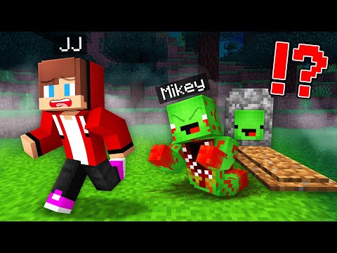 Mikey Morph into ZOMBIE - Maizen Minecraft Animation