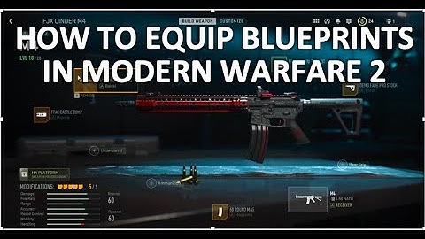 How to use weapon blueprints in Modern Warfare 2 | FJX Cinder weapon skin on M4