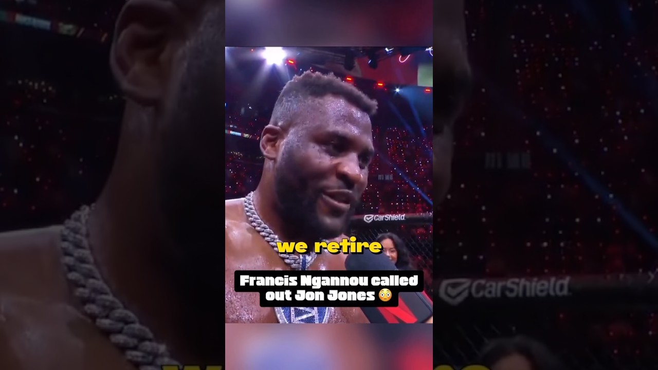 Francis Ngannou called out Jon Jones after knocking out Philipe Lins at MVP MMA