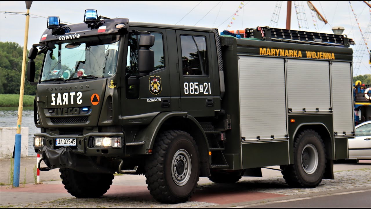 [TRĄBY][ALARMOWO] GBA 2,5/27 Iveco Eurocargo - 885[Z]21 z WSP Dziwnów do pomocy pogotowiu.