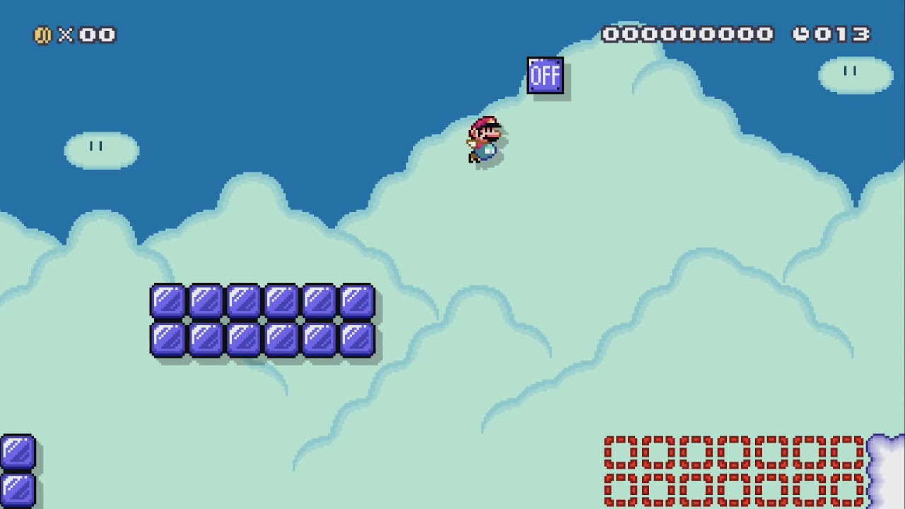 On/Off Switch Spiky Sky 20sec by Matthew(: - Super Mario Maker 2 - No ...