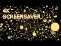 4K Screensaver | Gold Glitter Particles, Animated Virtual Background