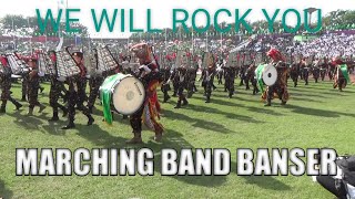 Jokowi Kagum Marching Band Banser Bawakan Lagunya Queen