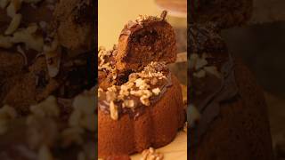 Walnut Date Cake with Silky Chocolate Glaze 🍫🍰