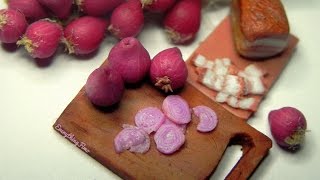Miniature Red Onion Tutorial-Polymer Clay