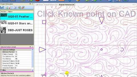 Setup in E2E Mode Quilt in Repeat Patterns e2e Mode 11 24 12