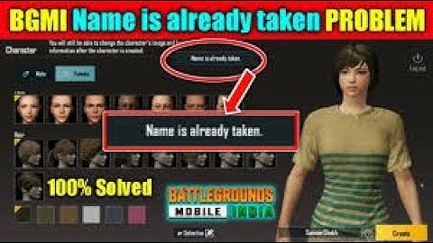 How to fix Name is already taken in Bgmi/Pubg||Gaming With Ayaan