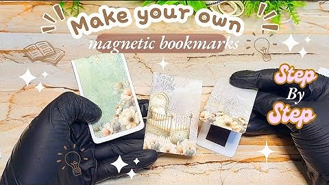 Make Your Own Magnetic Bookmarks At Home |Without Cricut Machine |No Special Equipment Needed