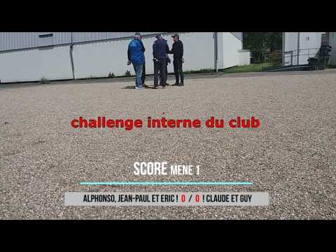 6ième Concours interne du club - Partie 2 - Alphonso, Jean-Paul et Eric VS Claude et Guy -16/05/2026