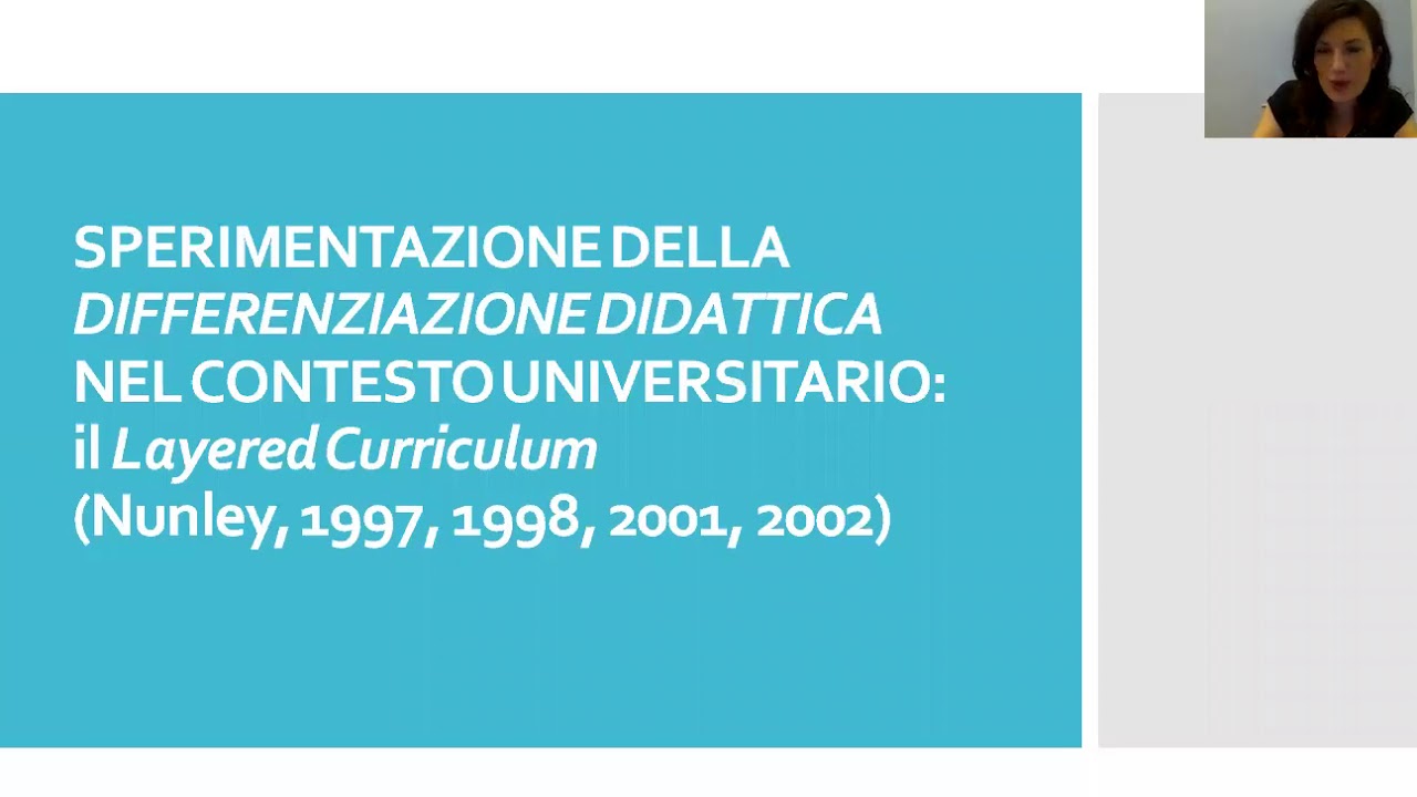 Baldassarre, Sasanelli - La Differenziazione didattica nel contesto universitario