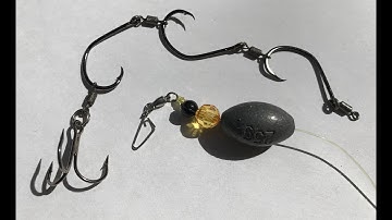 How To Ganging Treble Hook and Use - DIY Fishing - Treo Lưỡi Câu Ba Tiêu