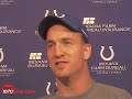 Peyton Manning -- Super Bowl XLIV Preparations 1/27/10