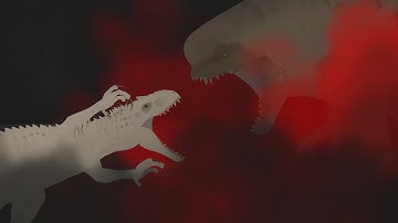 Indominus Rex VS Distortus Rex (I Rex VS D Rex) || A Dinosaur Stick Nodes Battle Animation