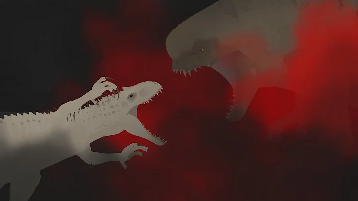 Indominus Rex VS Distortus Rex (I Rex VS D Rex) || A Dinosaur Stick Nodes Battle Animation