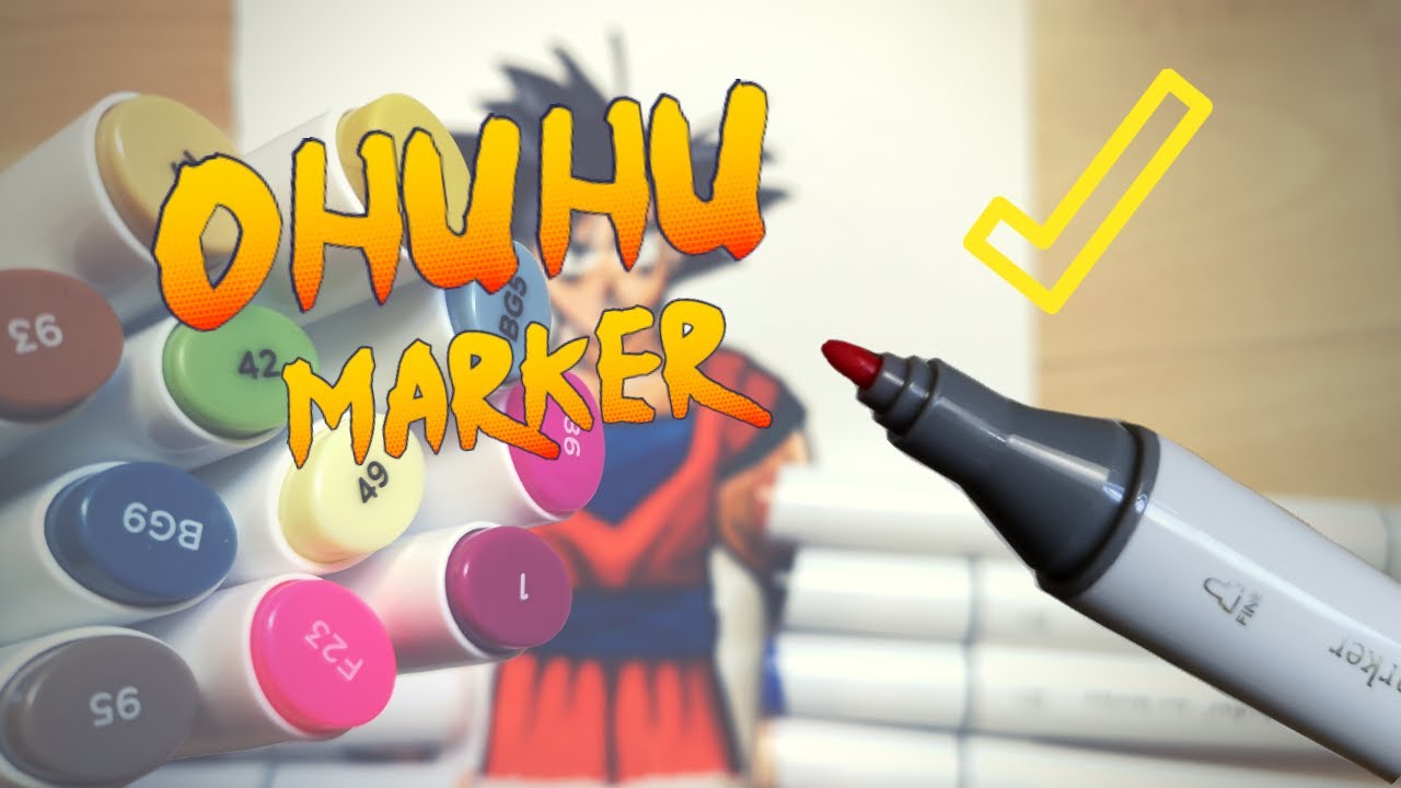 Je teste les feutres à alcool pas cher : Ohuhu marker ! - YouTube