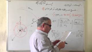 شرح حركة كوكب أو قمر صناعي  2 - تمرين BAC 2013 تقني رياضي -
