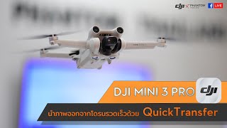 DJI MINI 3 PRO : นำภาพออกจากโดรนรวดเร็วด้วย QuickTransfer By DJI Phantom Thailand