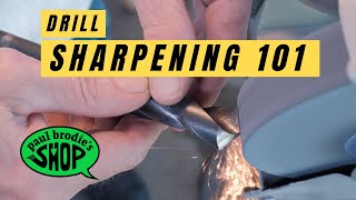 How to sharpen your drill bits // Paul Brodie's Shop screenshot 1