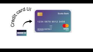 Credit Card UI Design in HTML & CSS | Card Design Update