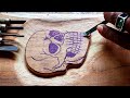 Human Skull Making Wood Wood Working By UP Wood Art
