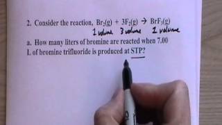 CHEM 1170 Lecture 046  Stoichiometry Problems Involving Gas Volumes