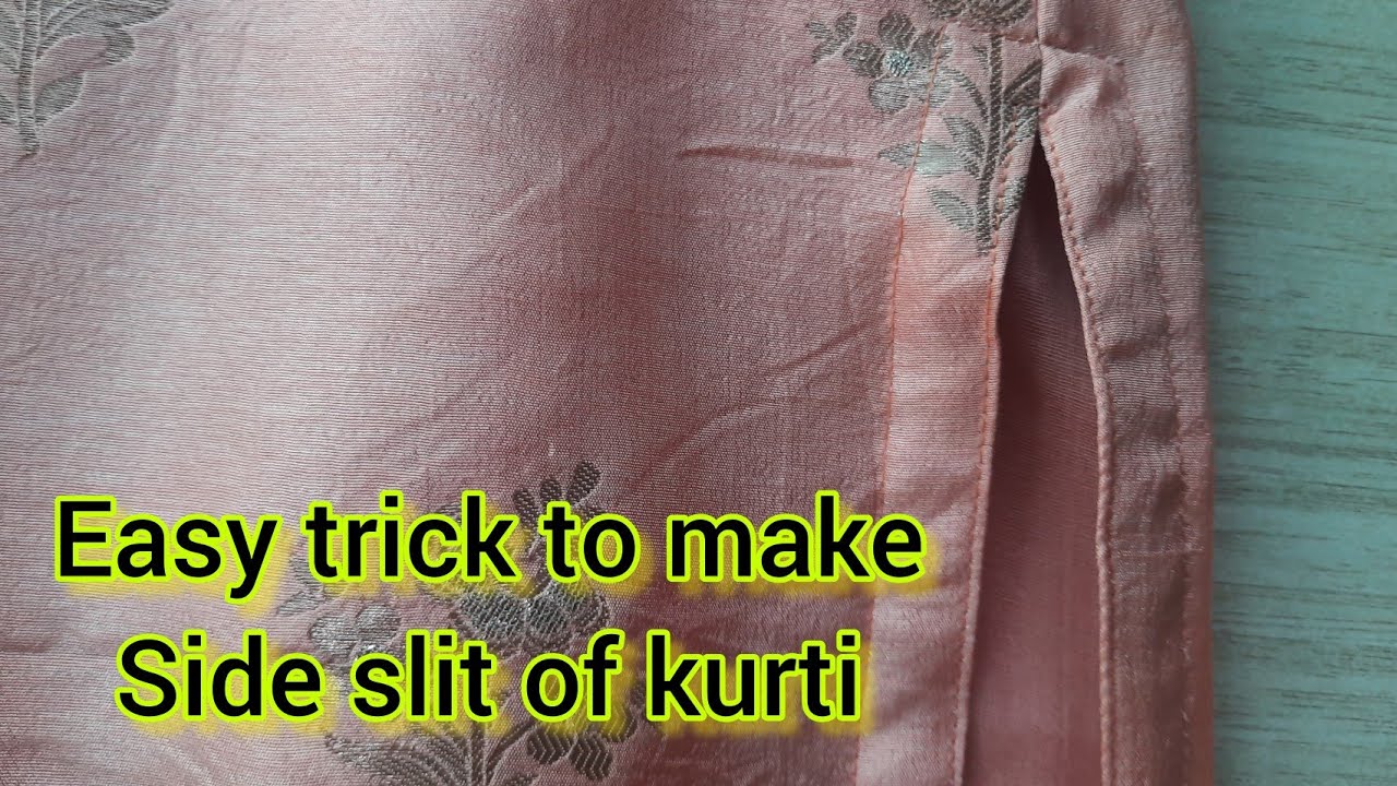 Slide Slit Pattern easy trick to make side slit of kurti | slide slit kurti | #kurti # ...
