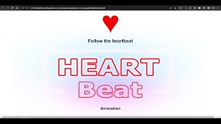 Heartbeat animation with CSS