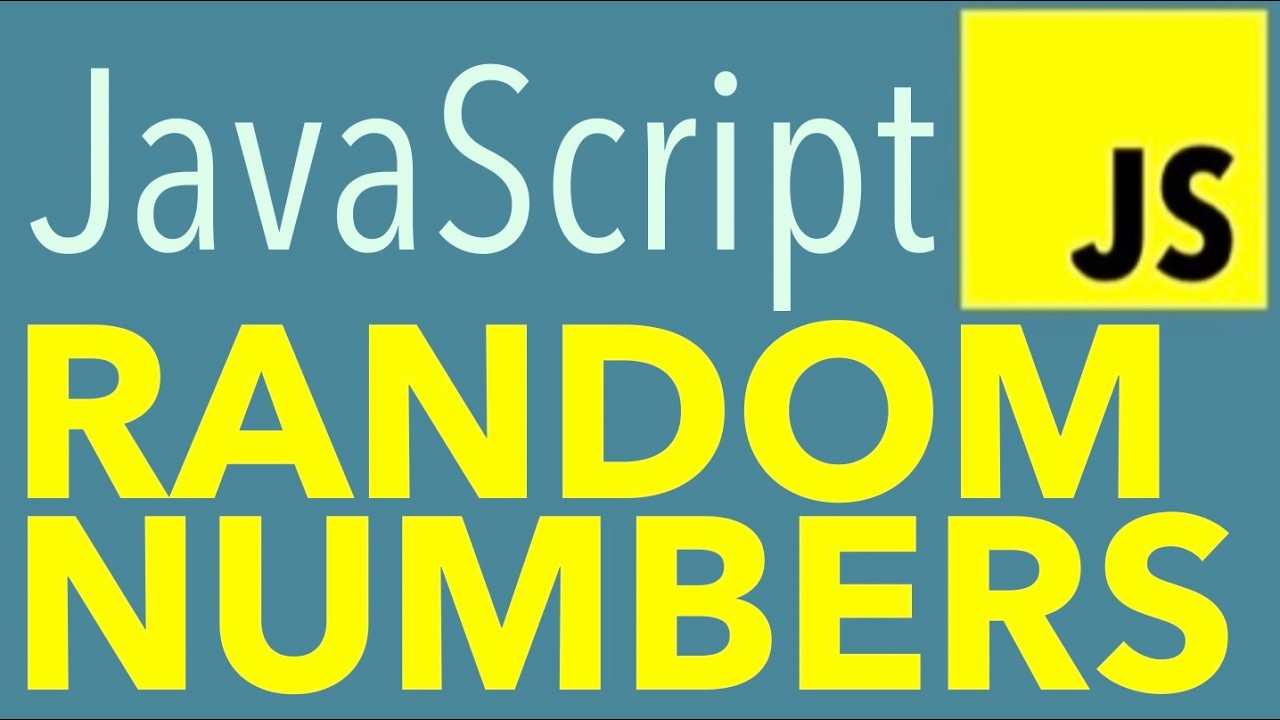 How to Generate Random Whole Numbers in JavaScript - YouTube