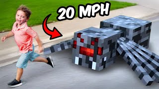 We made a GIANT reallife Minecraft Spider!