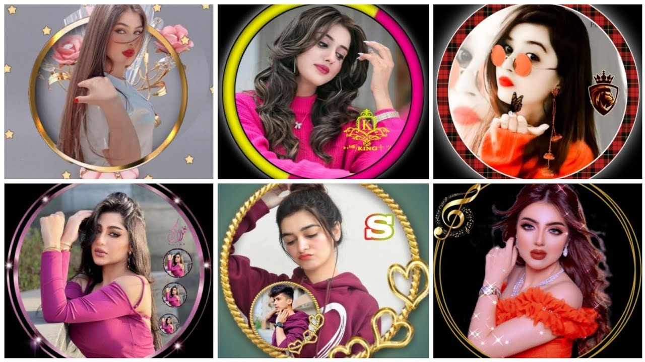 Стильные фото девушек в рамке || Фотография профиля девушки в рамке || девушки dpz