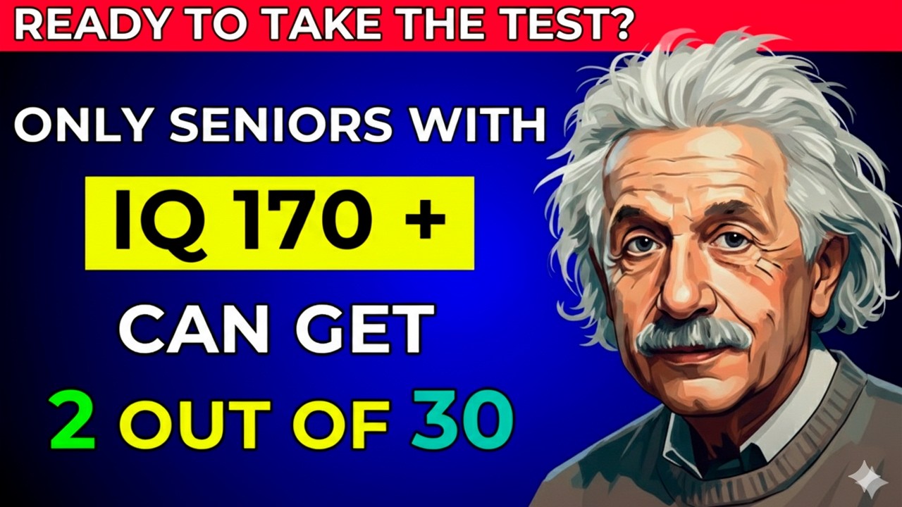 Only Seniors With IQ 170+ Can Get 3 Out of 30 | Hardest General Knowledge Quiz