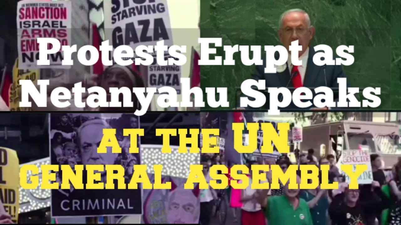 Выступление Нетаньяху в ООН вызвало массовые забастовки и протесты по всему миру | Признание Пале...