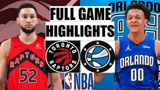 Orlando Magic vs Toronto Raptors Full HIGHLIGHTS | 2022 NBA Regular Season