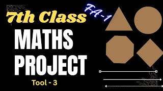 TOOL-3 💯MATHS FA-1 Project -7th Class 💯SAMP-1 MATHS Project (New) | 7th-💯MATHS FA-1 PROJECT WORK📑👍