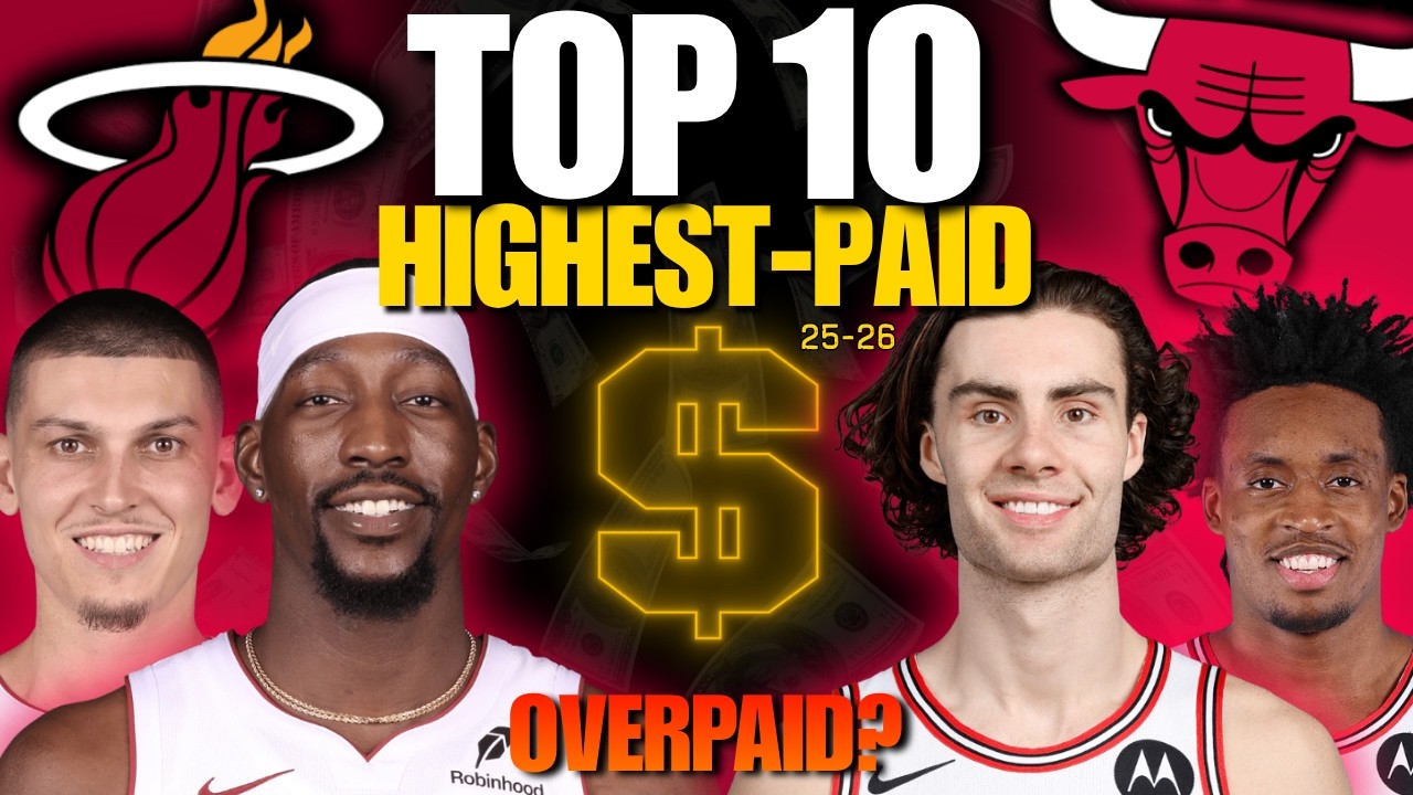 🔥NBA Salaries 2026 – 10 Highest Paid Players (Heat Vs. Bulls) NBA Money