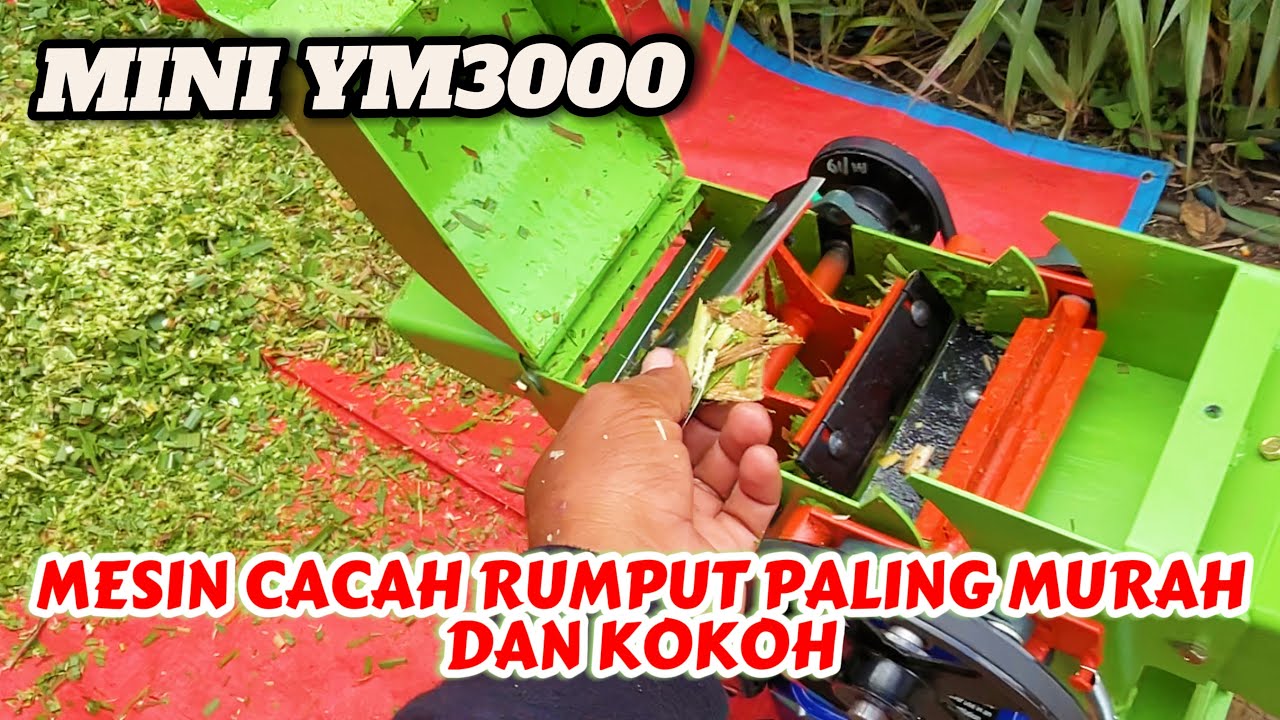 Mesin Cacah Rumput Mini Ym3000 Kokoh Dan Kuat
