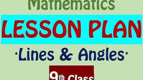 9th CLASS MATHS LESSON PLAN - 