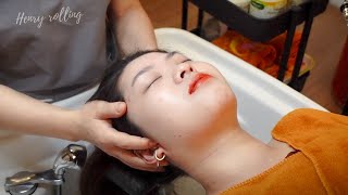 ASMR Head, Nape & Shoulder massage at once~ Scalp massage & Hair Wash for Deep Sleep