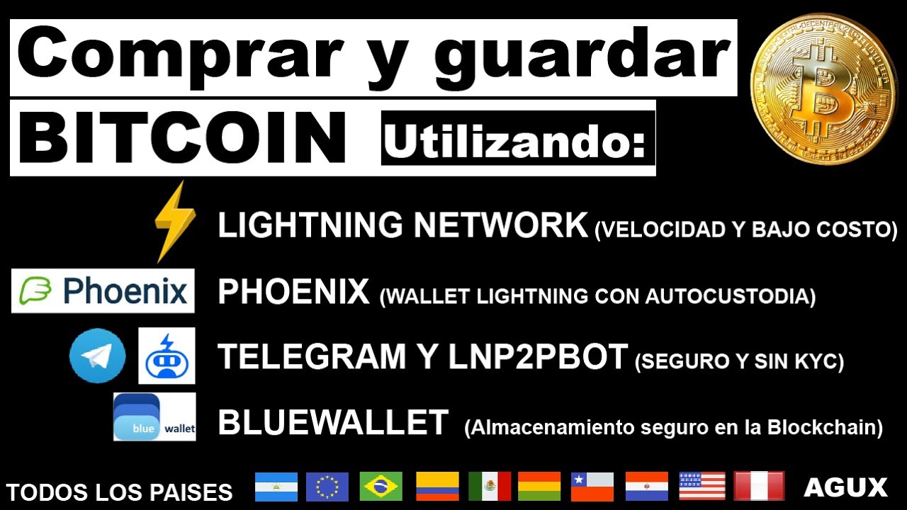Cómo comprar y guardar Bitcoin. Seguro, bajo costo y autocustodia. Con  Phoenix/ @lnp2pbot/BlueWallet