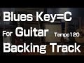 Blues Backing Track Key in C For Guitar ブルースギターの練習用カラオケ