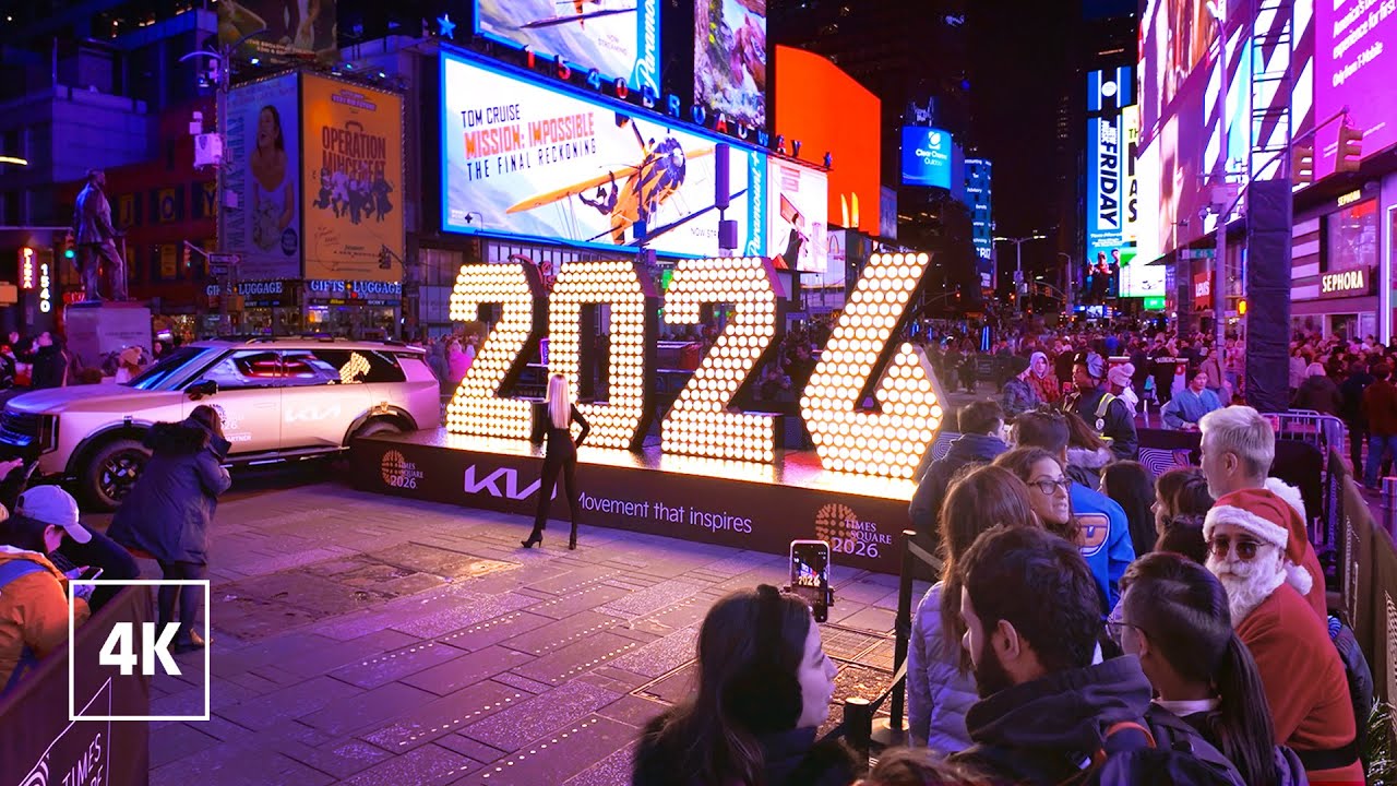 New York, Amerika Serikat | Jelajah Kota 4K | 21 Des 2025