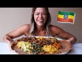 Ethiopian Food MUKBANG! Injera, Doro Wat, Ater Kik, Zilzil Tibs and more!