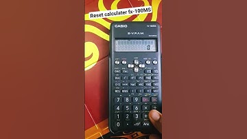FX 100 MS calculator (reset)